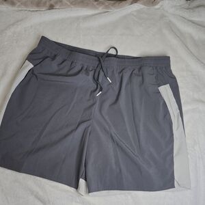 Tek Gear Gray Athletic Shorts with Elastic Waistband